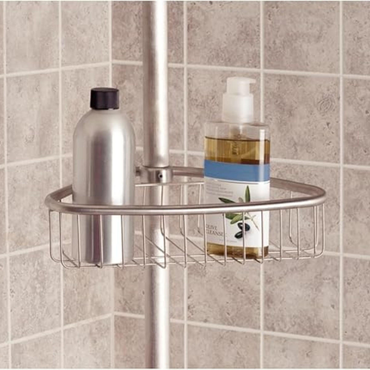 TELESKOP-ECKREGAL H60,2 cm 28,19/7,1/60,2 cm - Silberfarben, Metall (7.1/60.2/7.1cm) - Calicosy