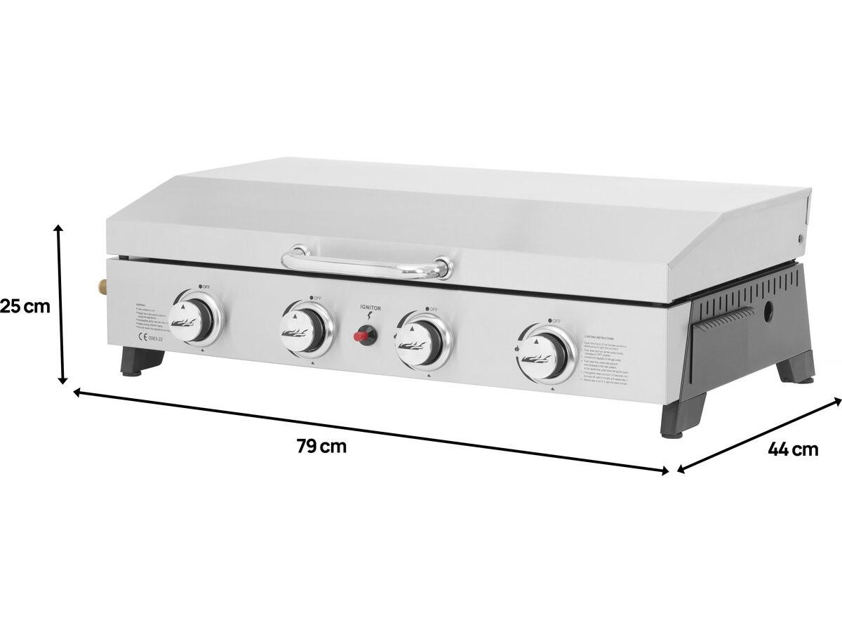 PLANCHA fasto Grau - Grau, Metall (52/25/84cm) - Habitat Garten