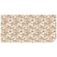 TAPETE - Blumen - künstlerisch - Gold - 400x200 cm - Beige, Papier (400/200cm) - OnlyWow