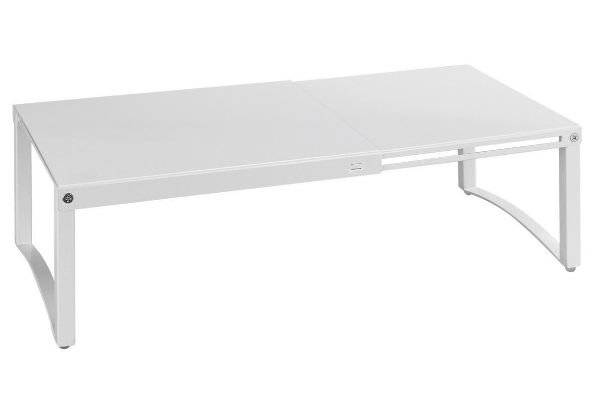TELESKOP-SCHRANKEINSATZ - Weiß, Metall (54/30/25cm) - Maximex