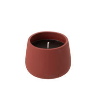 KERZEN KYRA - Zement - Rot - M - 31 Std. - Rot, Stein (18/13.5cm) - J-Line