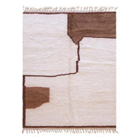 BERBERTEPPICH schlicht modern bruin - Braun, Naturmaterialien (215/275cm) - AFK Living