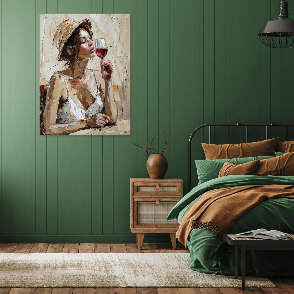 BILDER auf Leinwand Frau Abstrakt Modern 100x70 - Multicolor, Holzwerkstoff (70/100cm) - Wallarena
