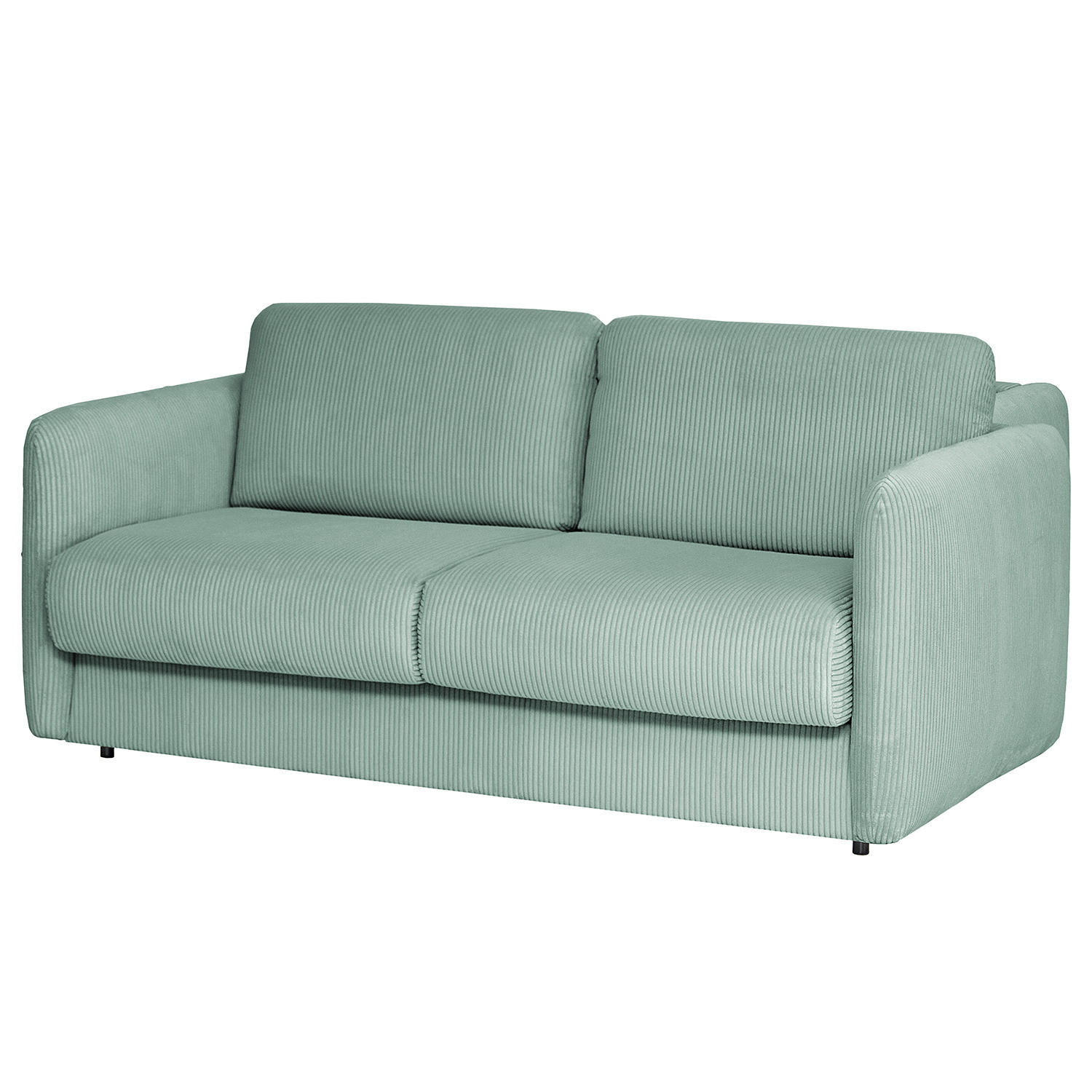 SCHLAFSOFA mit Matratze - Blau/Schwarz, Kunststoff/Textil (194/86/104cm) - home24