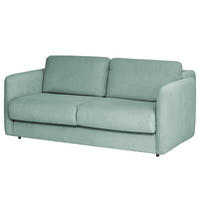 SCHLAFSOFA mit Matratze - Blau/Schwarz, Kunststoff/Textil (194/86/104cm) - home24