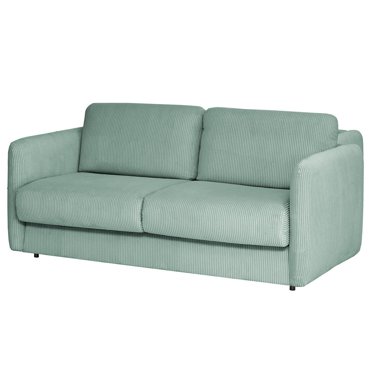 SCHLAFSOFA mit Matratze - Blau/Schwarz, Kunststoff/Textil (194/86/104cm) - home24