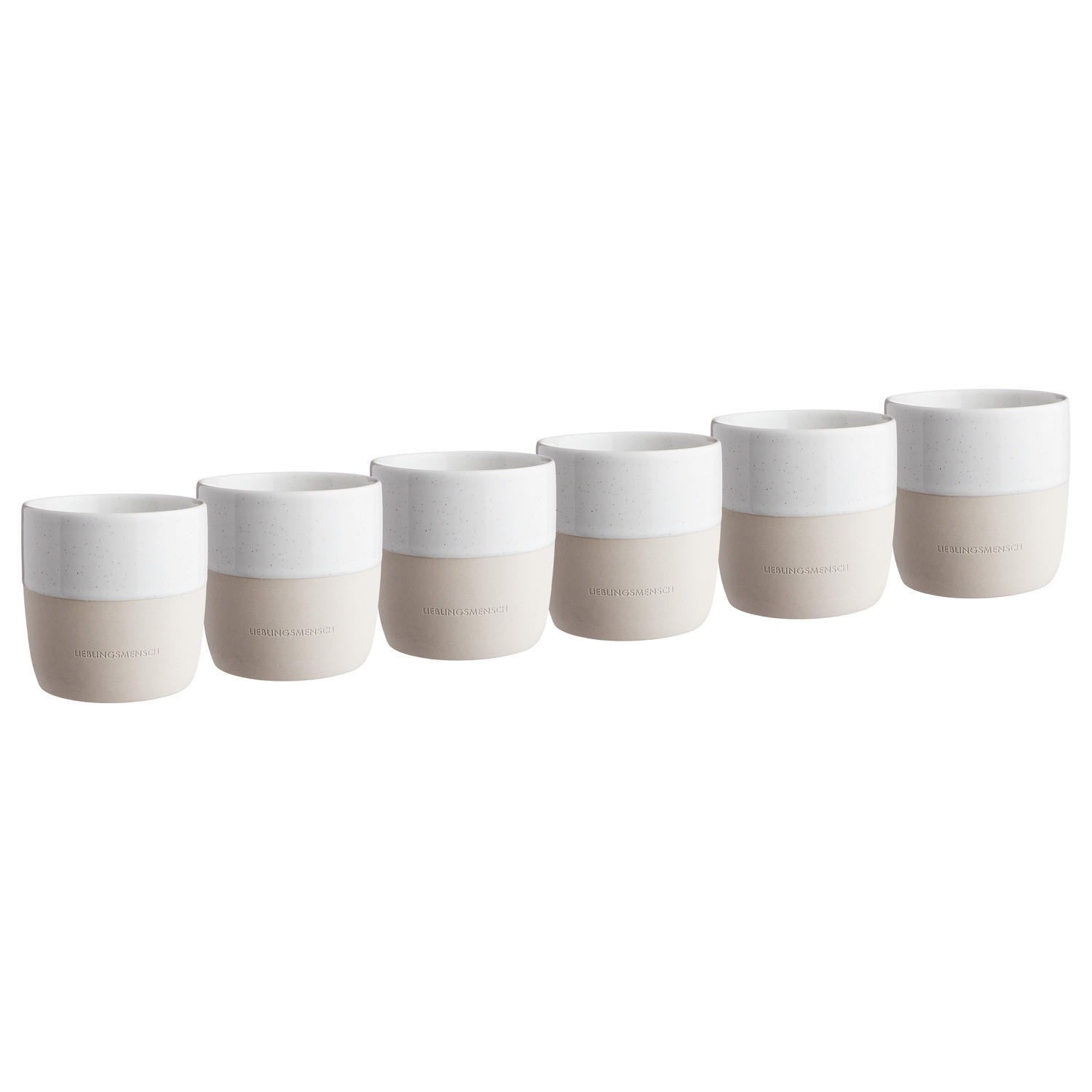 TASSE (6er Set) Me Time - Weiß, Keramik (0.35L) - Butlers