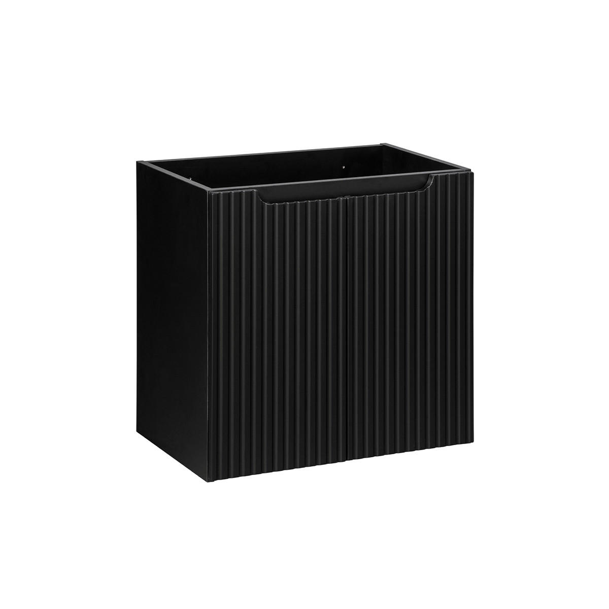 SKŘÍŇKA POD UMYVADLO 60cm Riva Černá - černá, kompozitní dřevo (60/57/39cm) - Petits-meubles