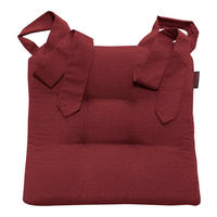 STUHLKISSEN Fino mit Schleifenband rot - Rot, Textil (46/42/7cm) - Magma Heimtexx