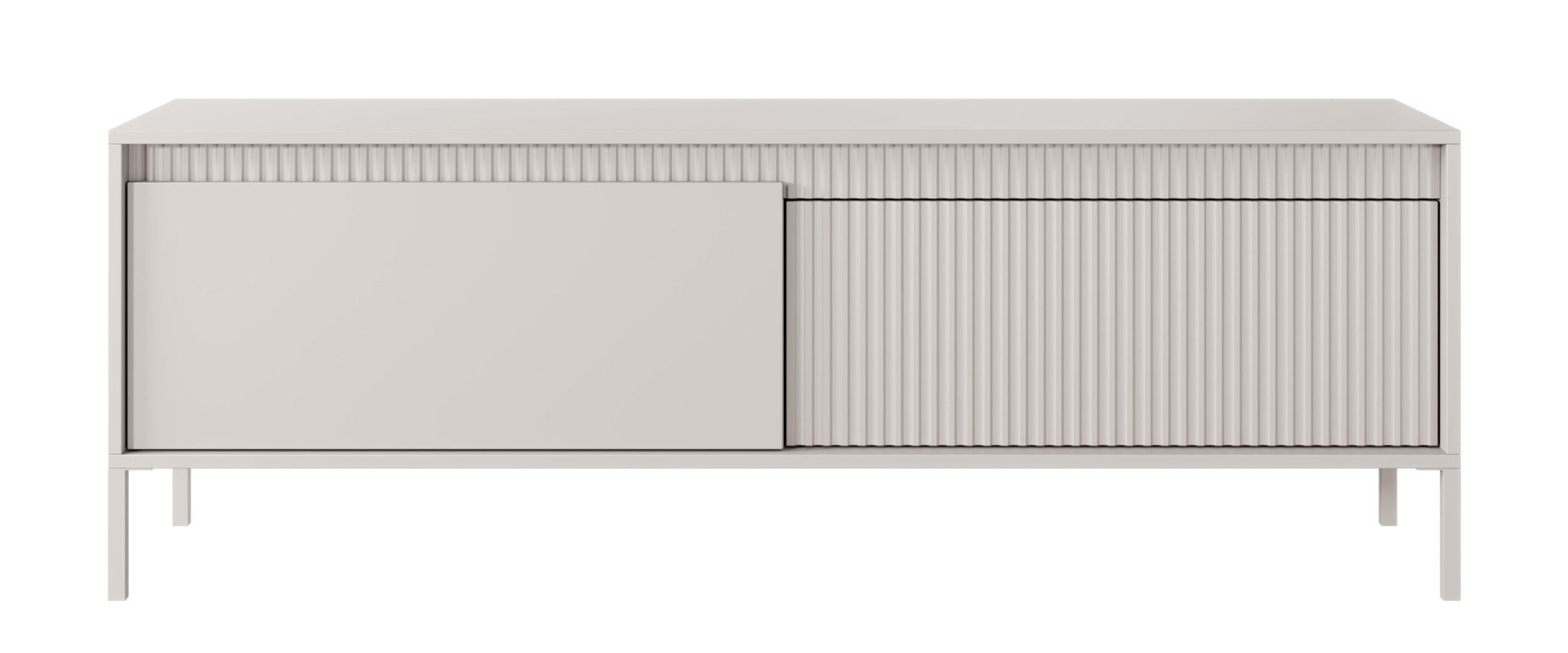 TV-SCHRANK Falsetto Beige 153 cm - Beige, Holzwerkstoff/Metall (153/53.4/39.5cm) - Selsey