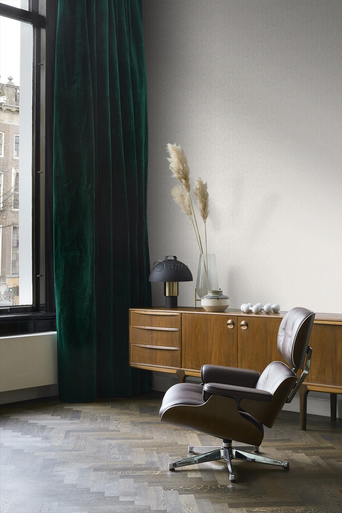 TAPETE Ornamente 53 cm x 10.05 m - Grau, Papier (53/1000cm) - Origin Wallcoverings