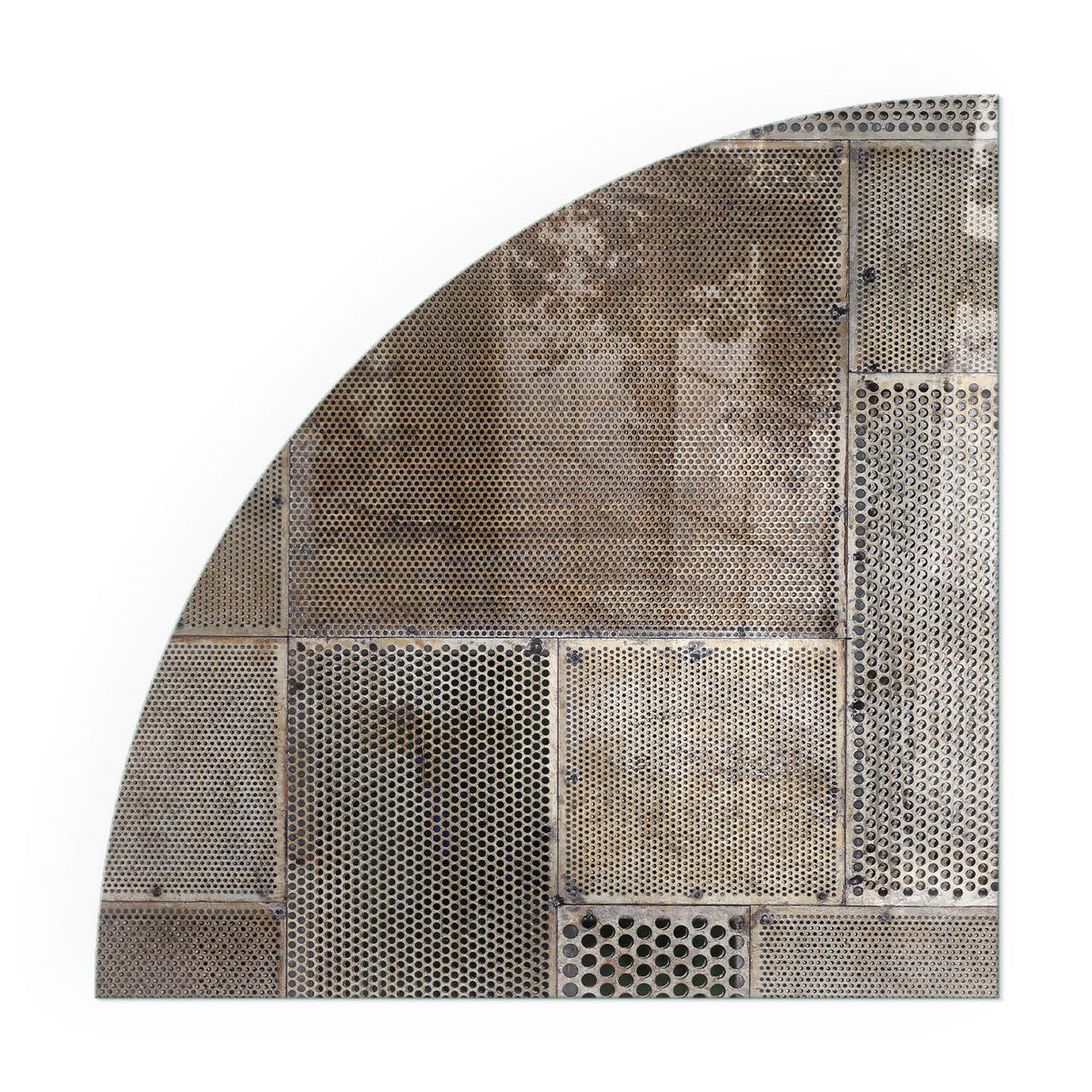 GLASPLATTE für Kamin 100x100 cm - Beige, Glas (100/100/0.4cm) - TULUP