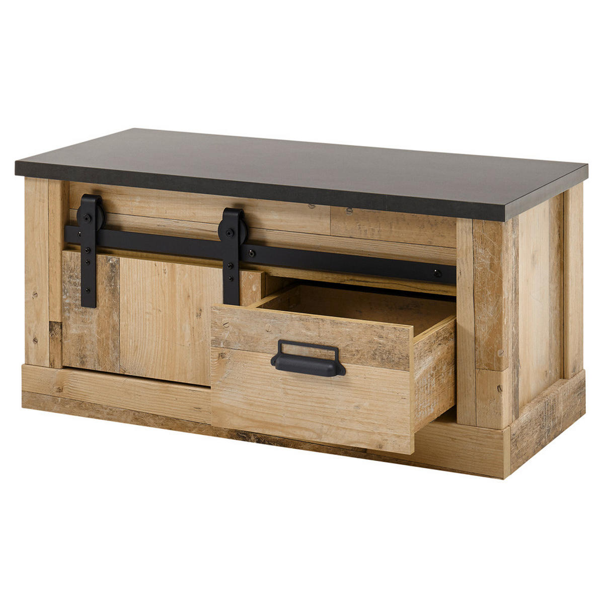 KOMMODE Shelton-61 - Braun, Holzwerkstoff (93/46/43cm) - Lomado