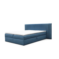BOXBETT Cedric In Magic Velvet - Blau, Holzwerkstoff/Textil (140/200cm) - Fun Möbel