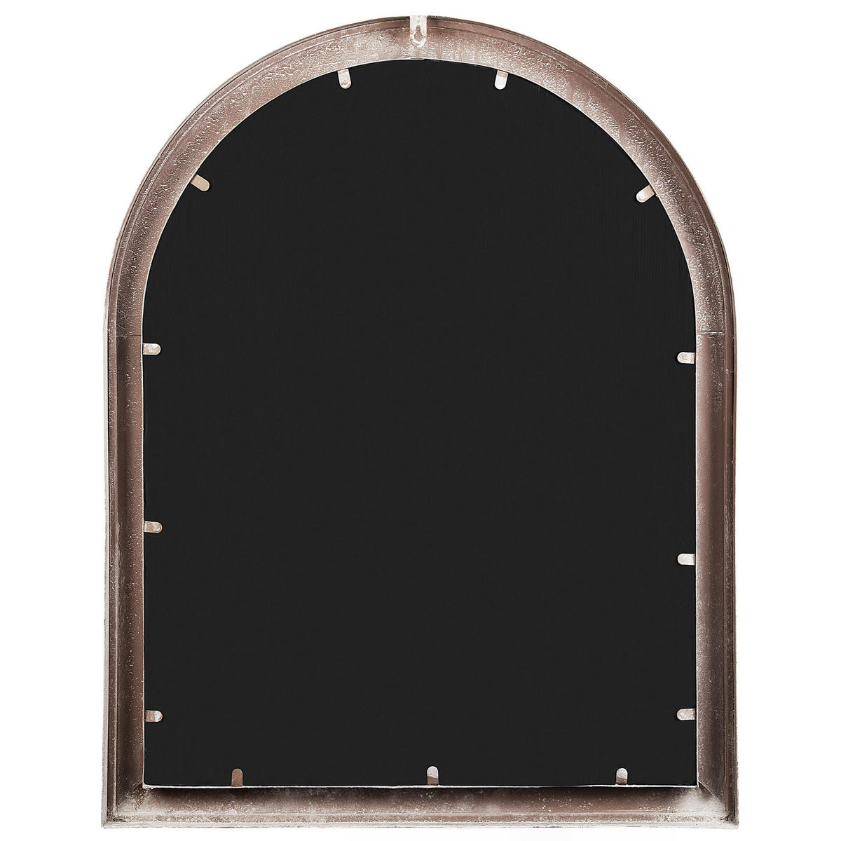 WANDSPIEGEL beige Fensteroptik 69/89 cm Embry - Beige, Metall (69/89/5cm) - Beliani