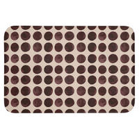 WC PŘEDLOŽKA Puntíky - Vzor - Hnědý 90x60 cm - bordeaux, textil/plast (90/1cm) - OnlyWow
