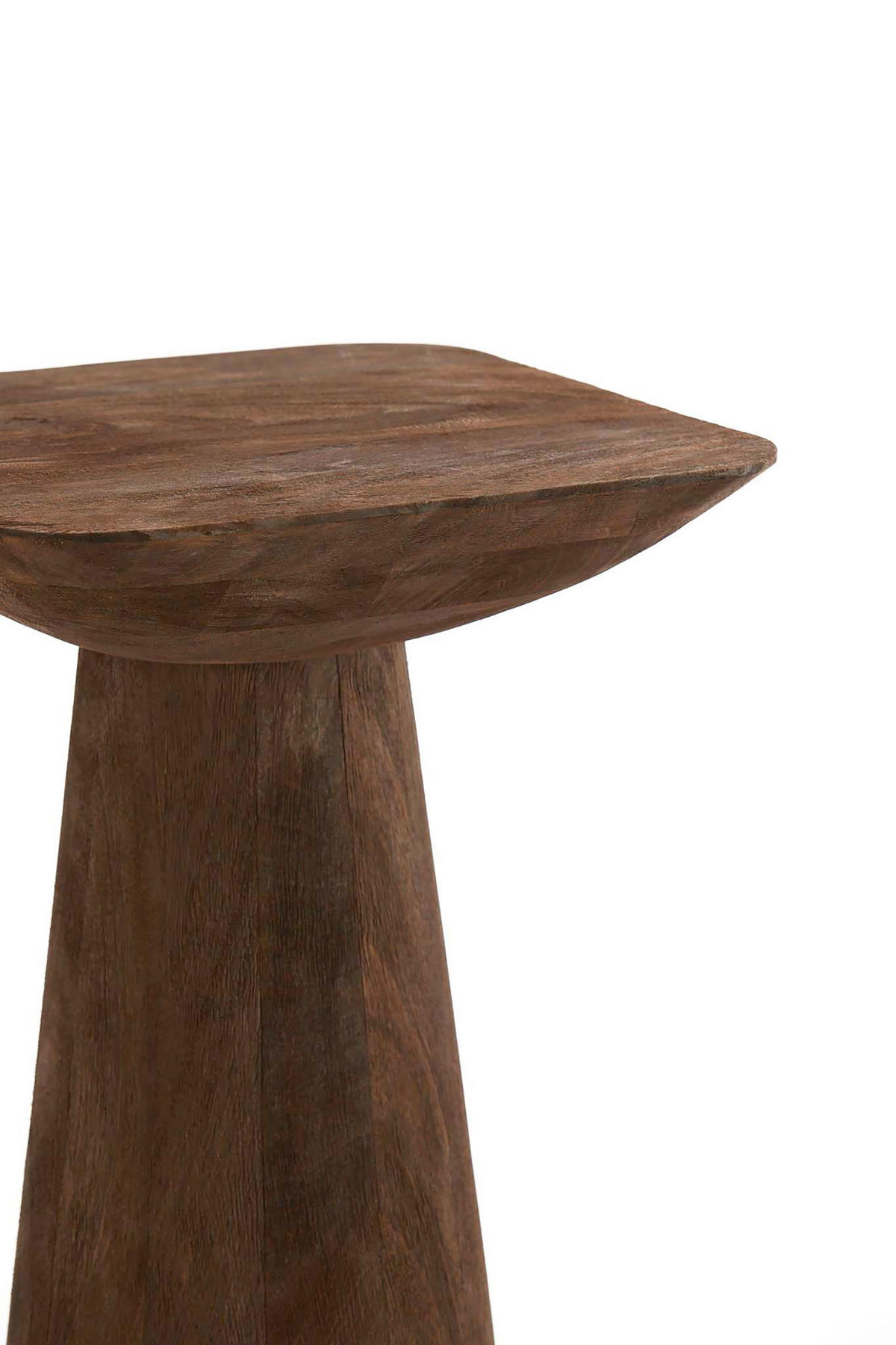BEISTELLTISCH Dego Braun Ø33/53 cm - Dunkelbraun, Holz (33/33/53cm) - Light & Living