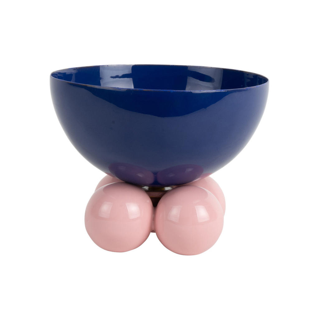 Thumbnail - Present Time Schale, Blau, Metall, Rund, 11 cm, CE, Dekoration, Dekoartikel, Dekoschalen