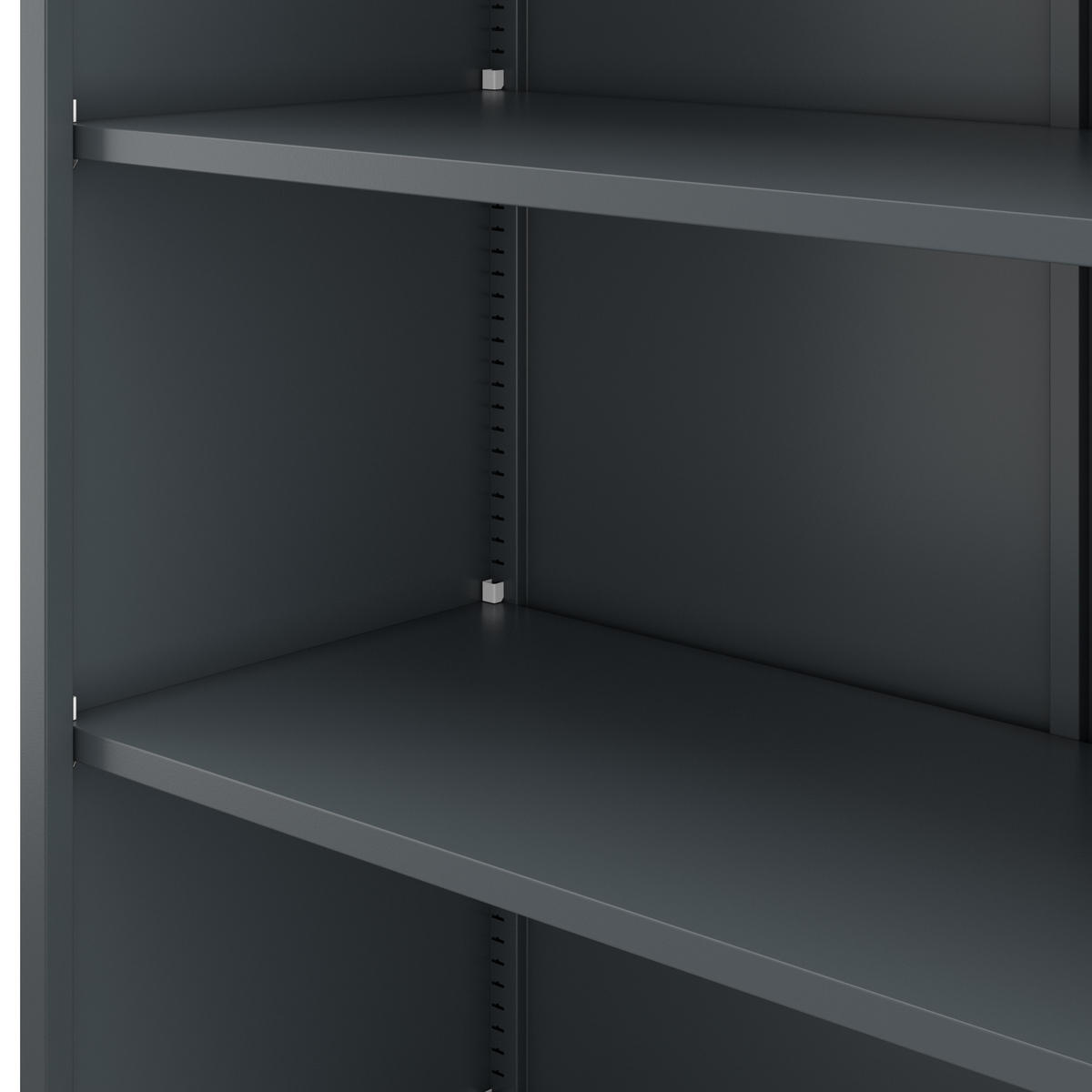 BÜRO-REGAL aus Metall RUFUS 195 × 90 × 45 cm - Anthrazit, Metall (90/195/45cm) - Jan Nowak