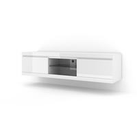 TV LOWBOARD Weiß Hochglanz 180/46/40 - Weiß Hochglanz, Holzwerkstoff (180/46/40cm) - RAUMHIRSCH FURNITURE
