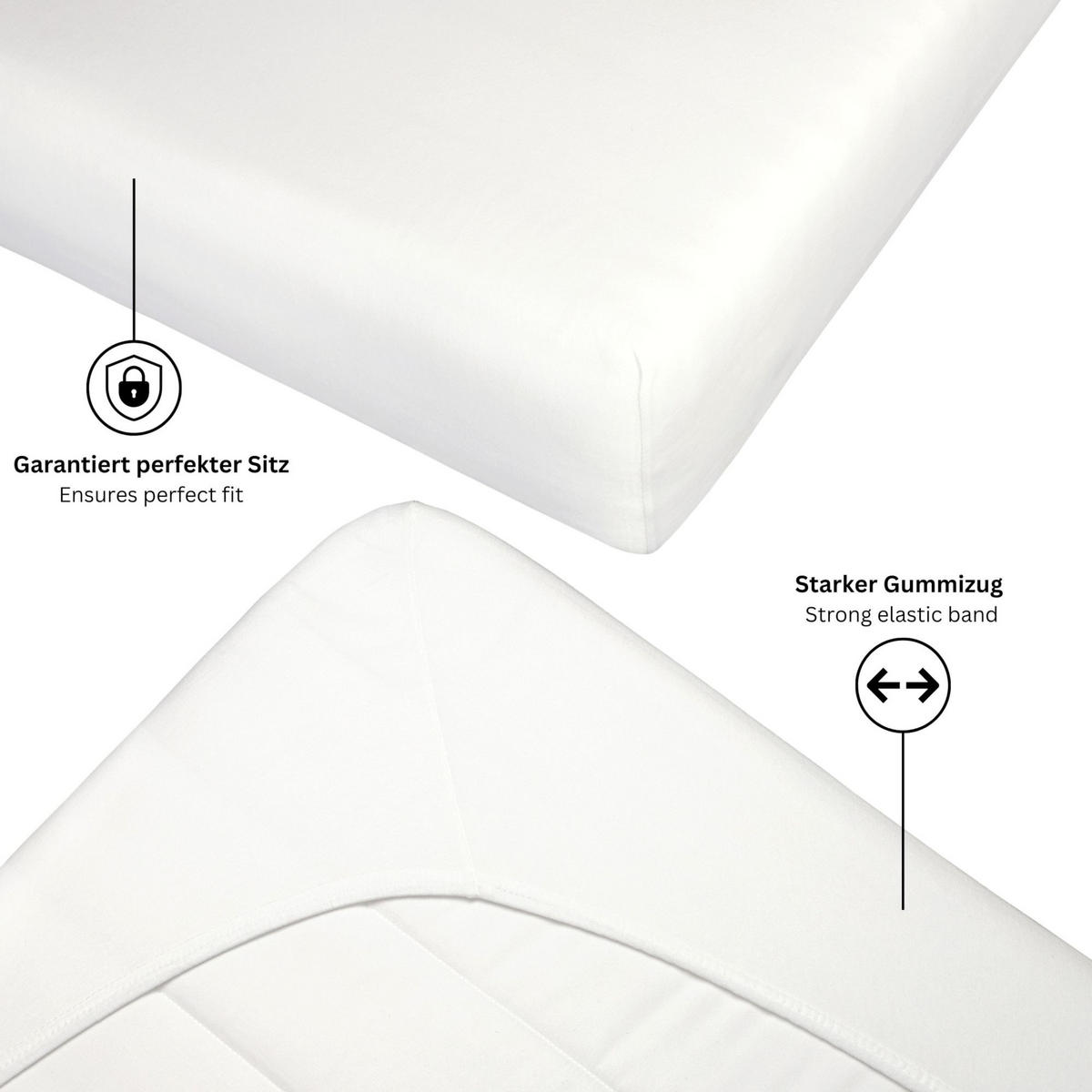 NAPÍNACIE prestieradlo FLAT - biela, textil (200/200cm) - Schöner Wohnen