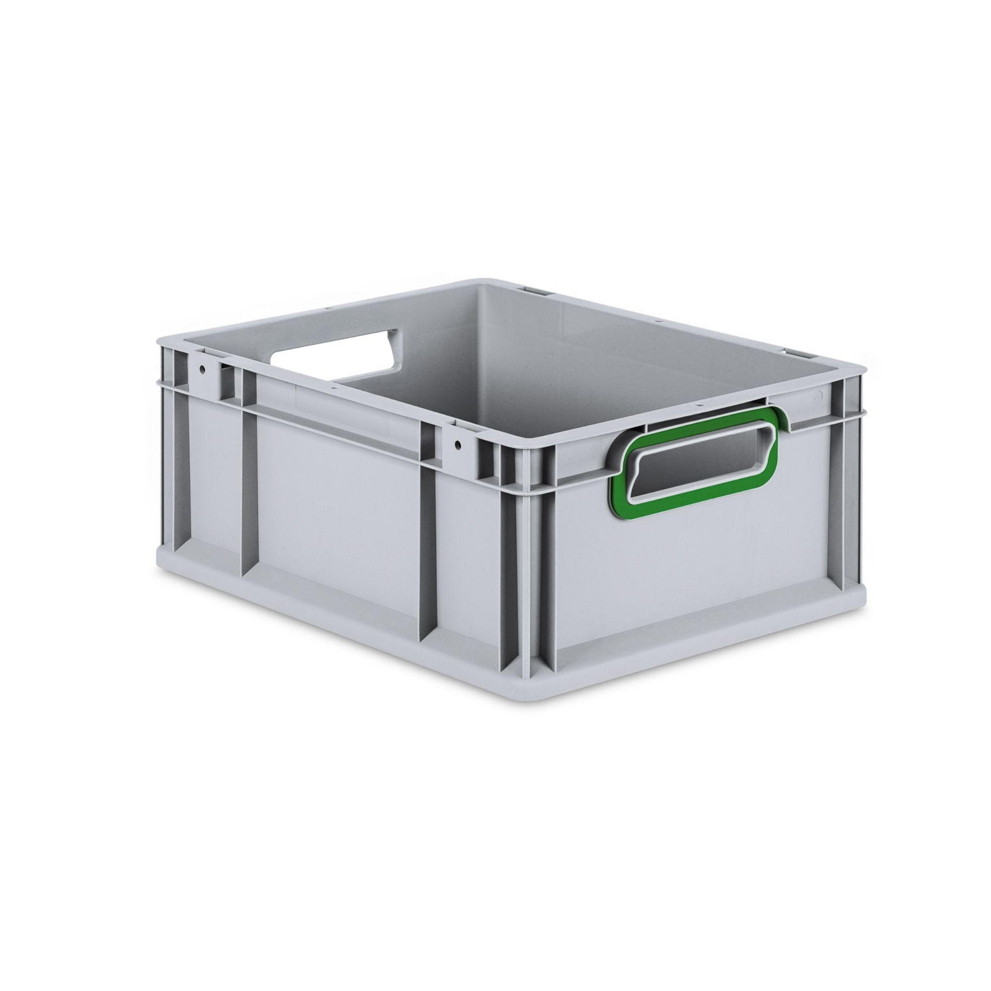EUROBOX Nextgen Color 17x30x40cm 16 Liter Griffe Grün Offen - Grün, Kunststoff (30/17/40cm) - PROREGAL