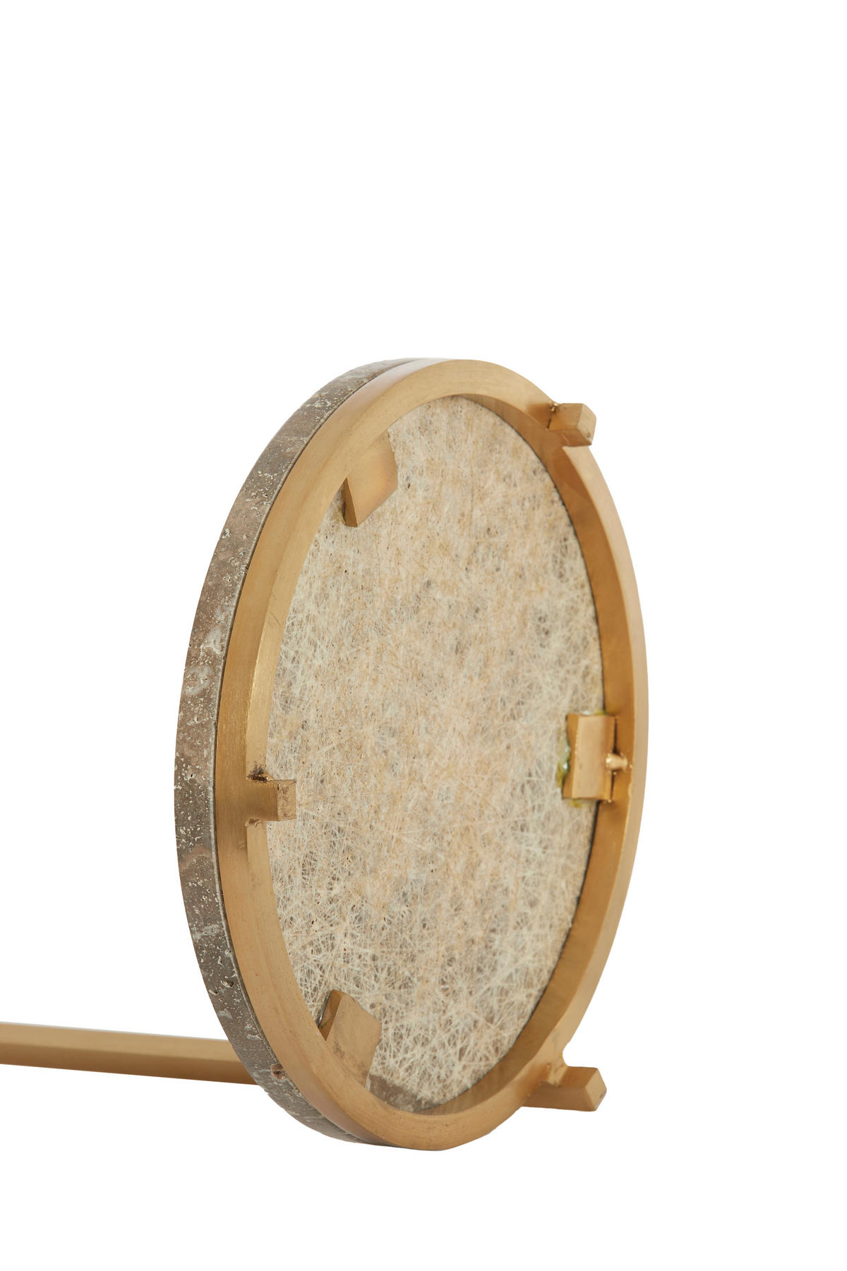 BEISTELLTISCH Leda Braun 26/26/76 cm - Braun, Stein (26/26/76cm) - Light & Living