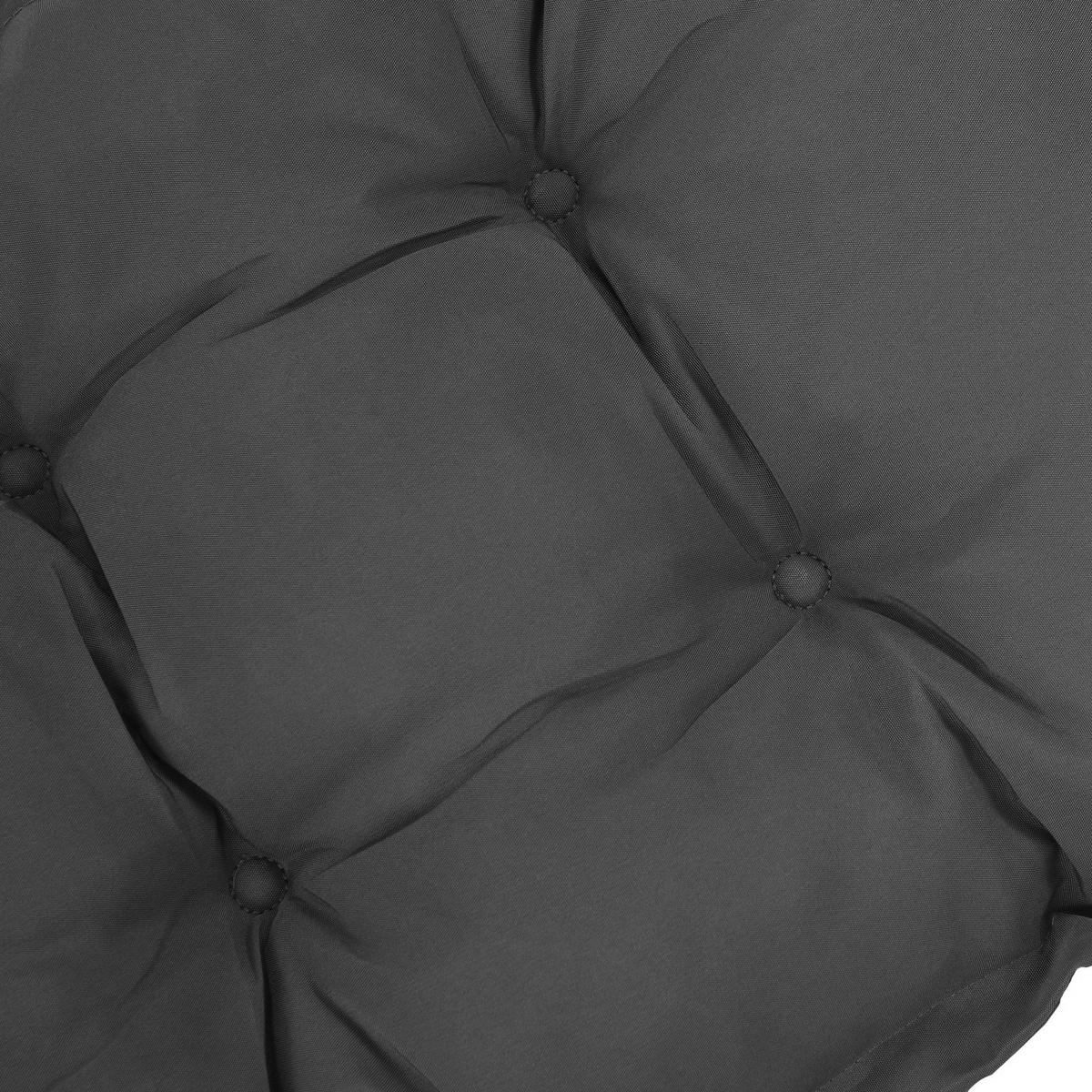 SITZKISSEN DE-16673 Dunkelgrau - Grau, Textil (100/40/10cm) - ComfortXL