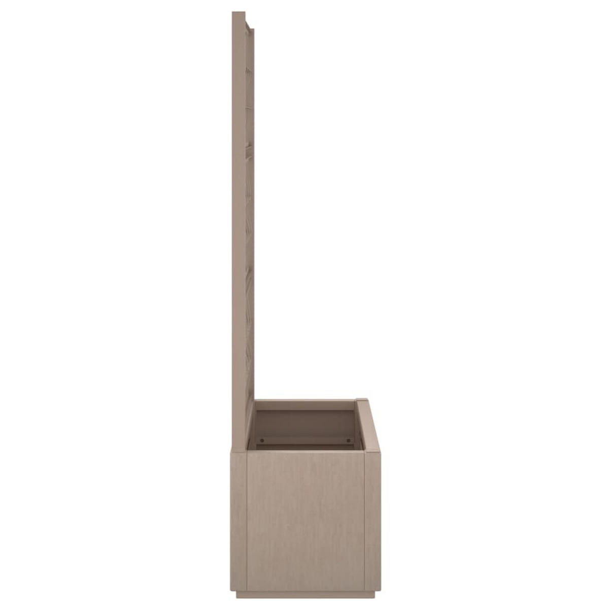 PFLANZKÜBEL Mit Rankgitter Hellbraun 80/36/140 Cm PP - Hellbraun, Kunststoff (36/140/80cm) - vidaXL