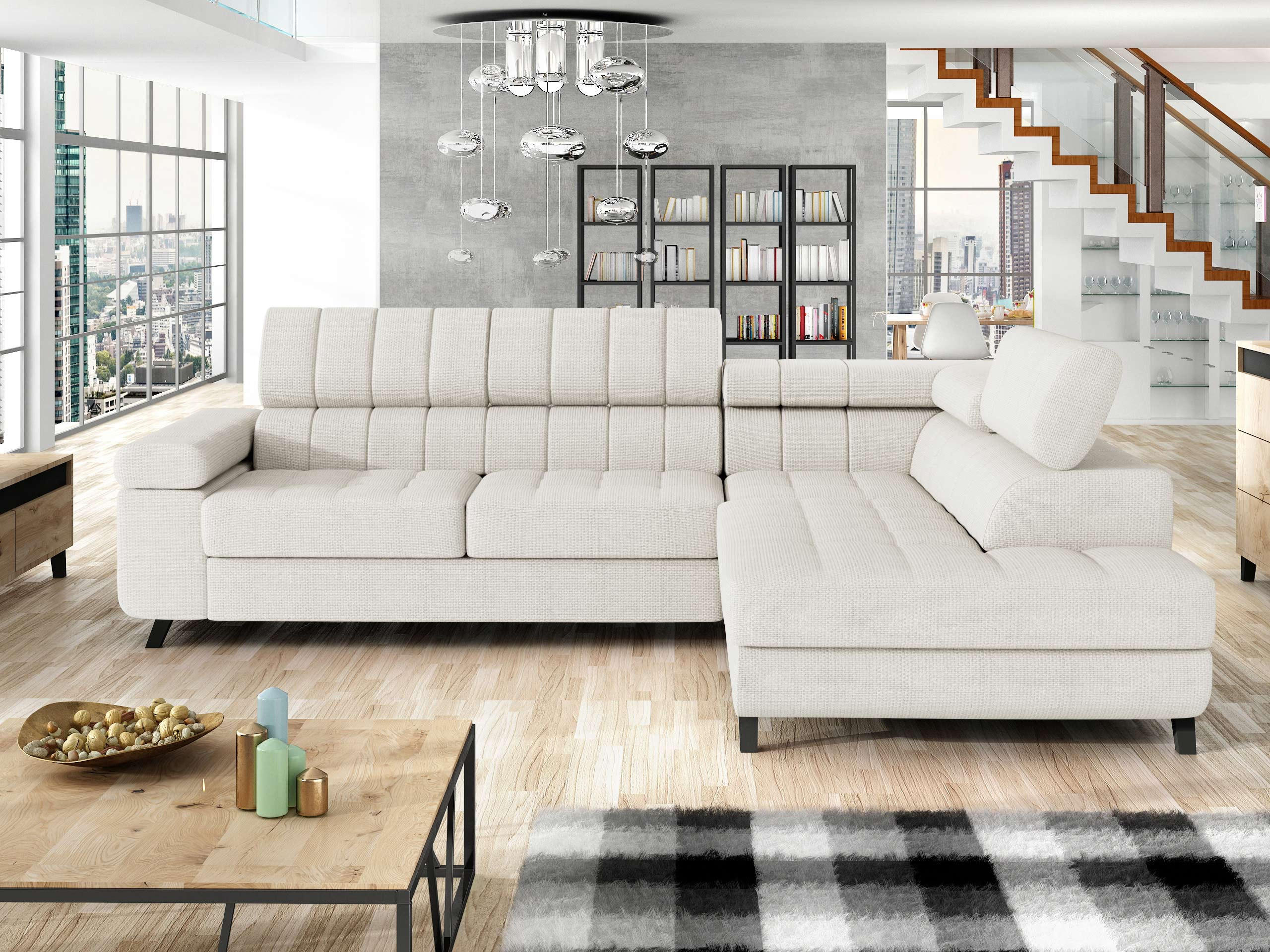 ECKSOFA Nord, Seite: Rechts - Schwarz/Cappuccino, Holz/Textil (264/203cm) - MIRJAN24