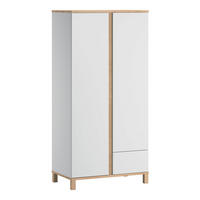 SCHRANK mit 2 Türen und 1 Schublade - H183 cm - Altitude - Weiß, Holzwerkstoff (53/183/90cm) - Calicosy