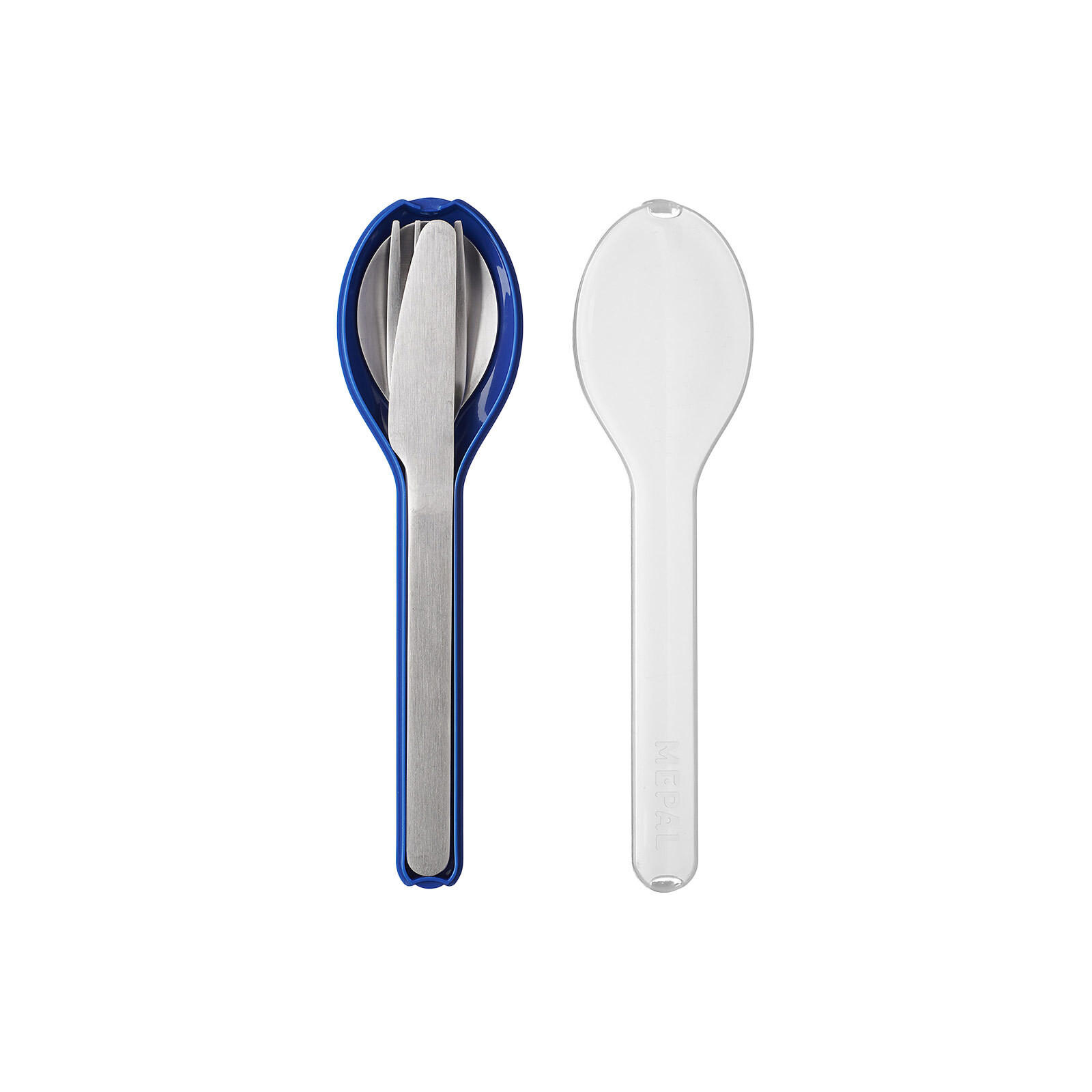BESTECK-SET Ellipse Vivid Blue - Blau, Metall - Mepal