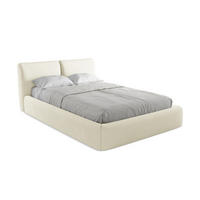 POLSTERBETT mit Bettkasten und Lattenrost 160x228 Beige - Beige/Schwarz, Kunststoff/Textil (140/200cm) - LaMiaSofa