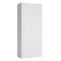 KLEIDERSCHRANK Boston weiß 91 / 58,5 / 213cm - Weiß, Holz/Holzwerkstoff (91/213/59cm) - Feldmann-Wohnen