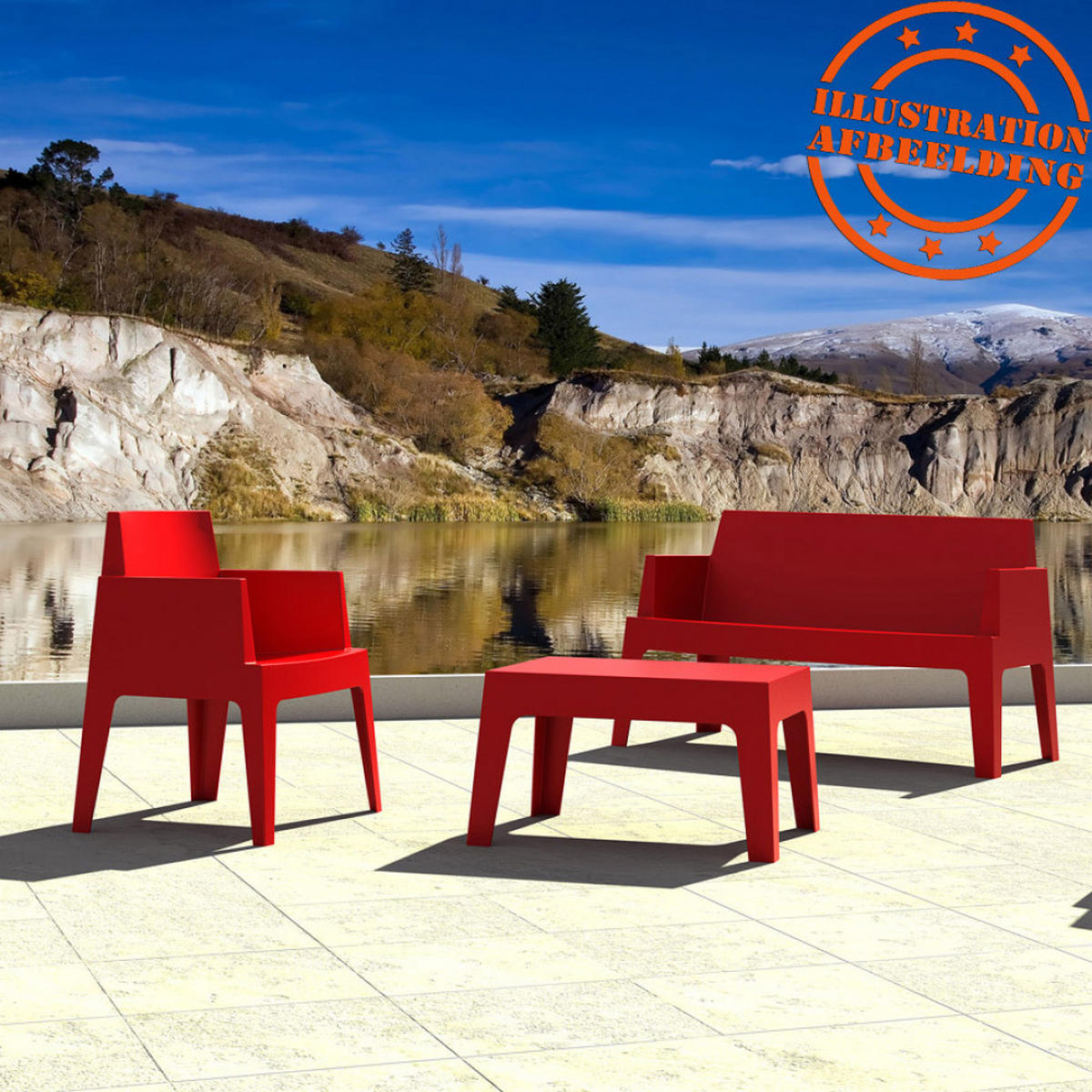 GARTEN-LOUNGETISCH grau 77x56x43 cm - Grau, Kunststoff (77/56/43cm) - AlterEgo