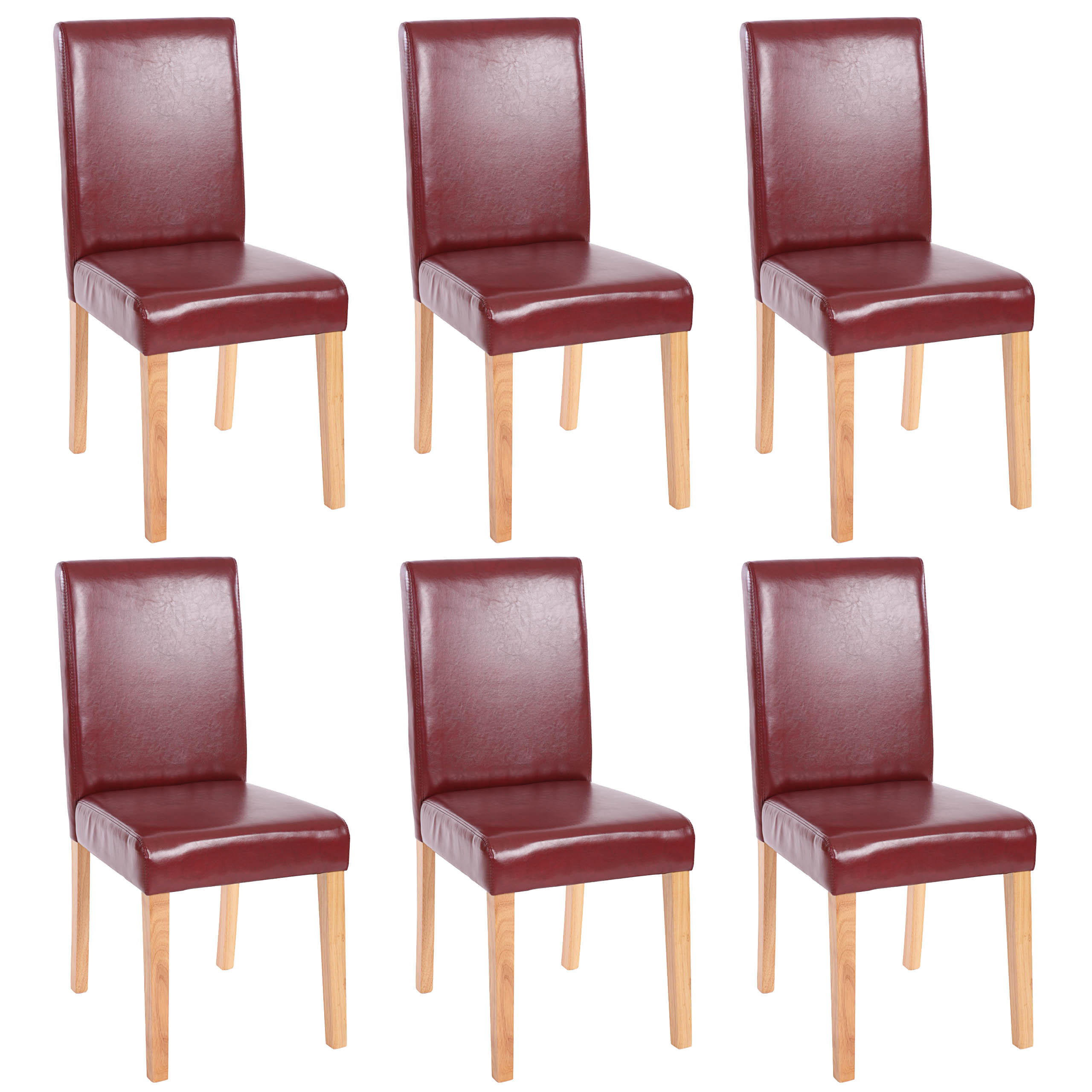 Chefgastro Esszimmerstuhl Rotbraun 43x90x56 cm