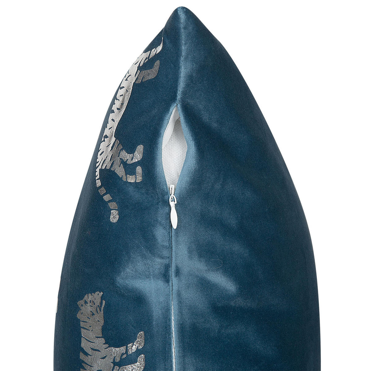 DEKOKISSEN 2er-Set Blau 45/45 cm Bluebell - Blau, Textil (45/45cm) - Beliani