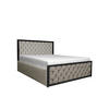 POLSTERBETT - Gramo 160x200 - Cappuccino - Hellbraun, Metall (160/200cm) - Möblo