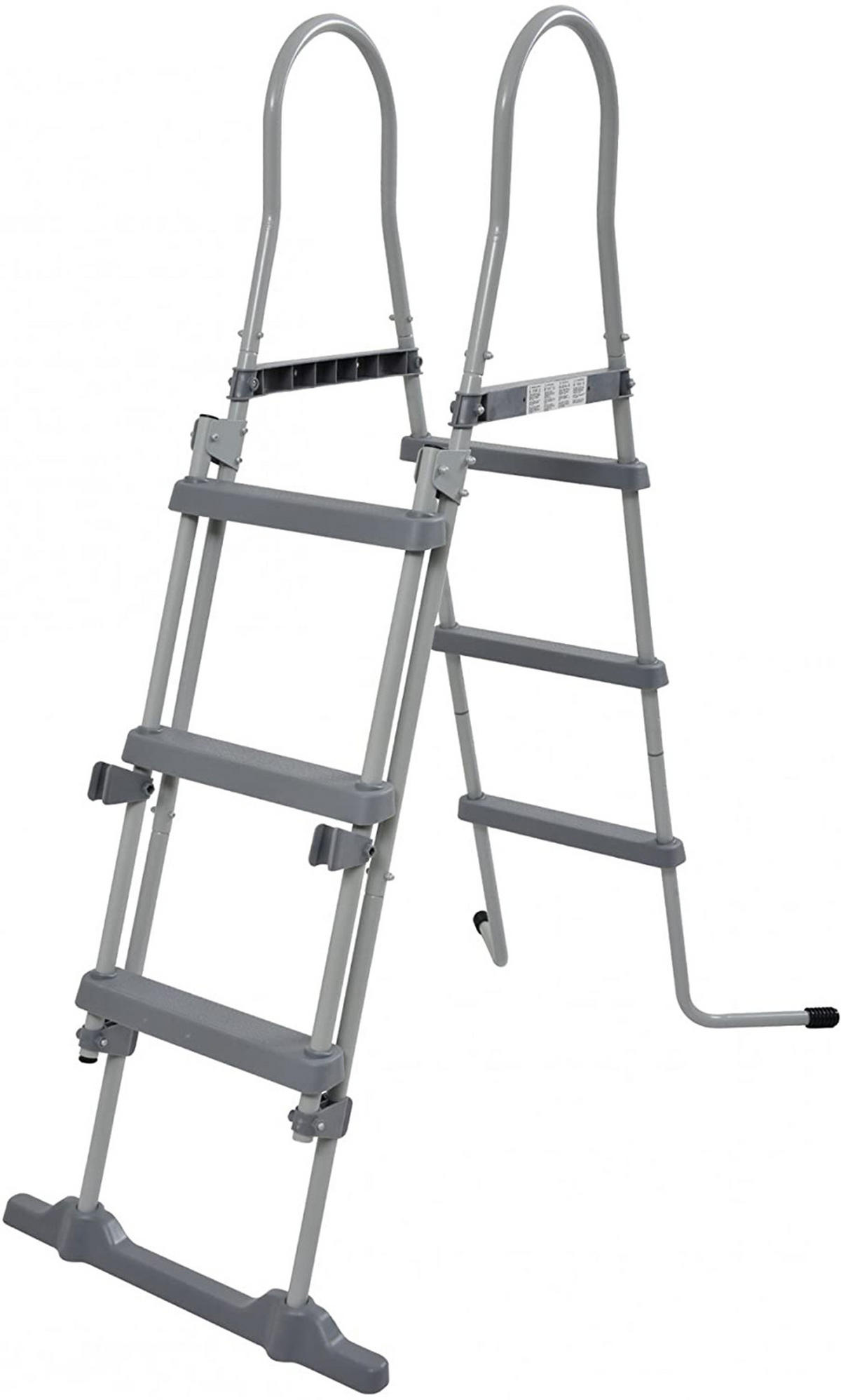 POOL Komplettset rechteckig 540 x 250 x 100 cm grau mit Filterpumpe und Leiter - Grau, Kunststoff/Metall (250/100/540cm) - Avenli
