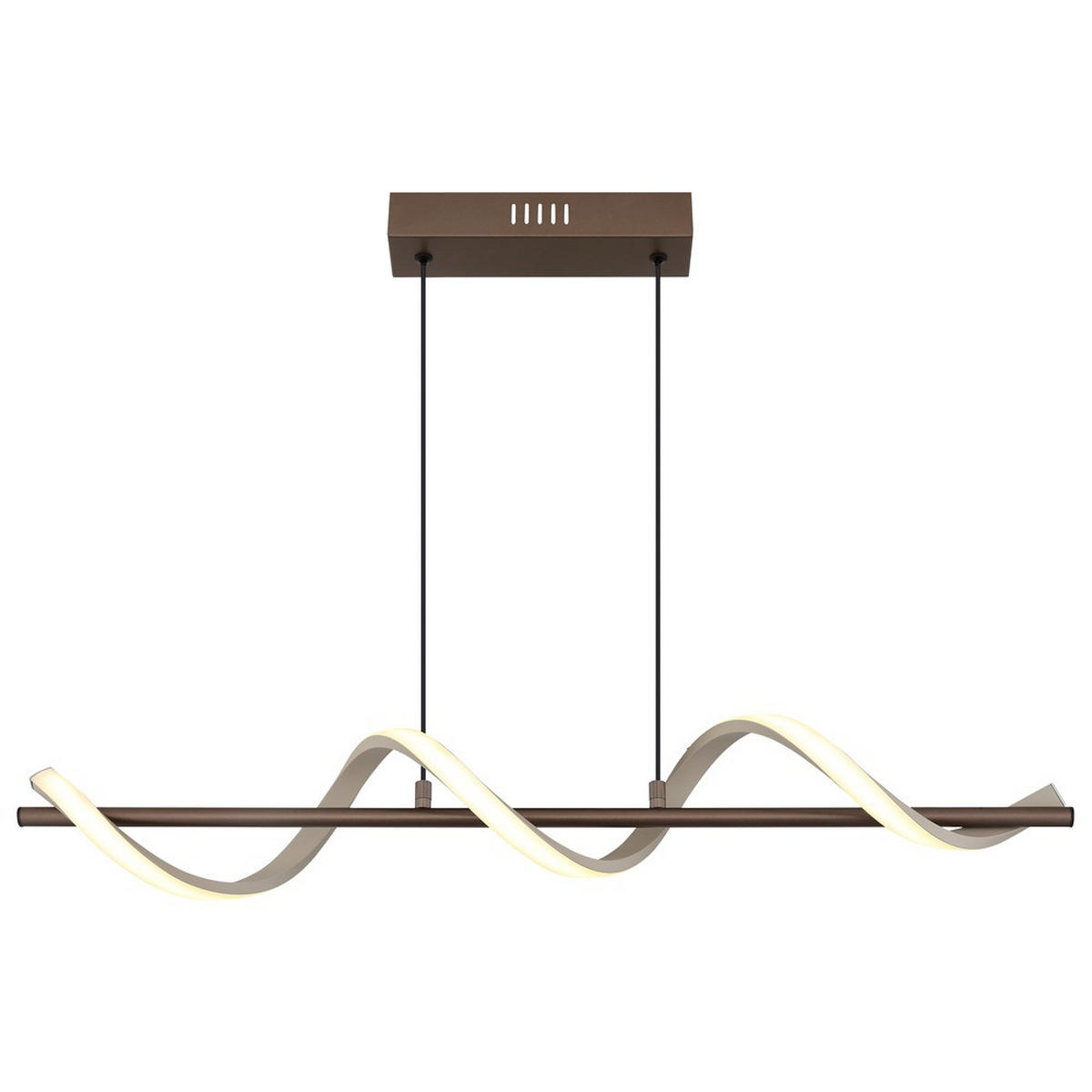 LED HÄNGELEUCHTE SPIRO Metall Beige matt - Beige, Metall (80/15.5/120cm) - Globo Lighting