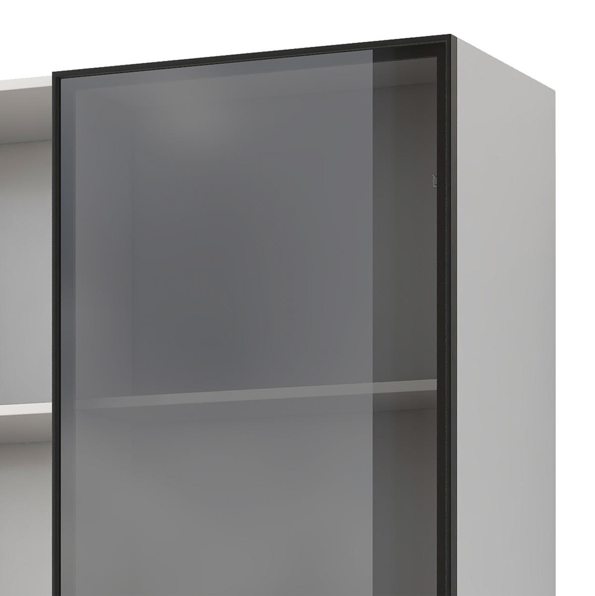 HIGHBOARD 80/40/160 cm in Weiß mit LED-Beleuchtung und 3 Schubladen - Weiß, Holzwerkstoff (80/160/40cm) - Flora Grace