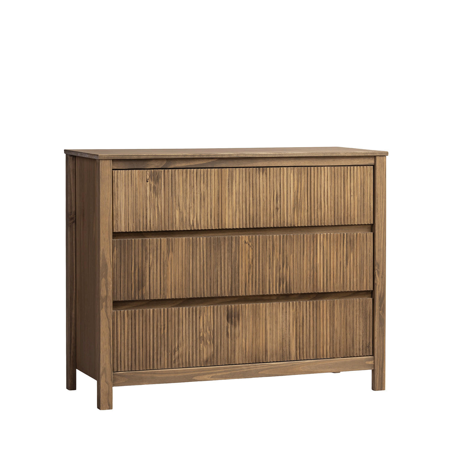 KOMMODE MIT SCHUBLADEN Hanne Natürlich 100 cm x 80 cm - Naturfarben, Holz (100/80/39cm)