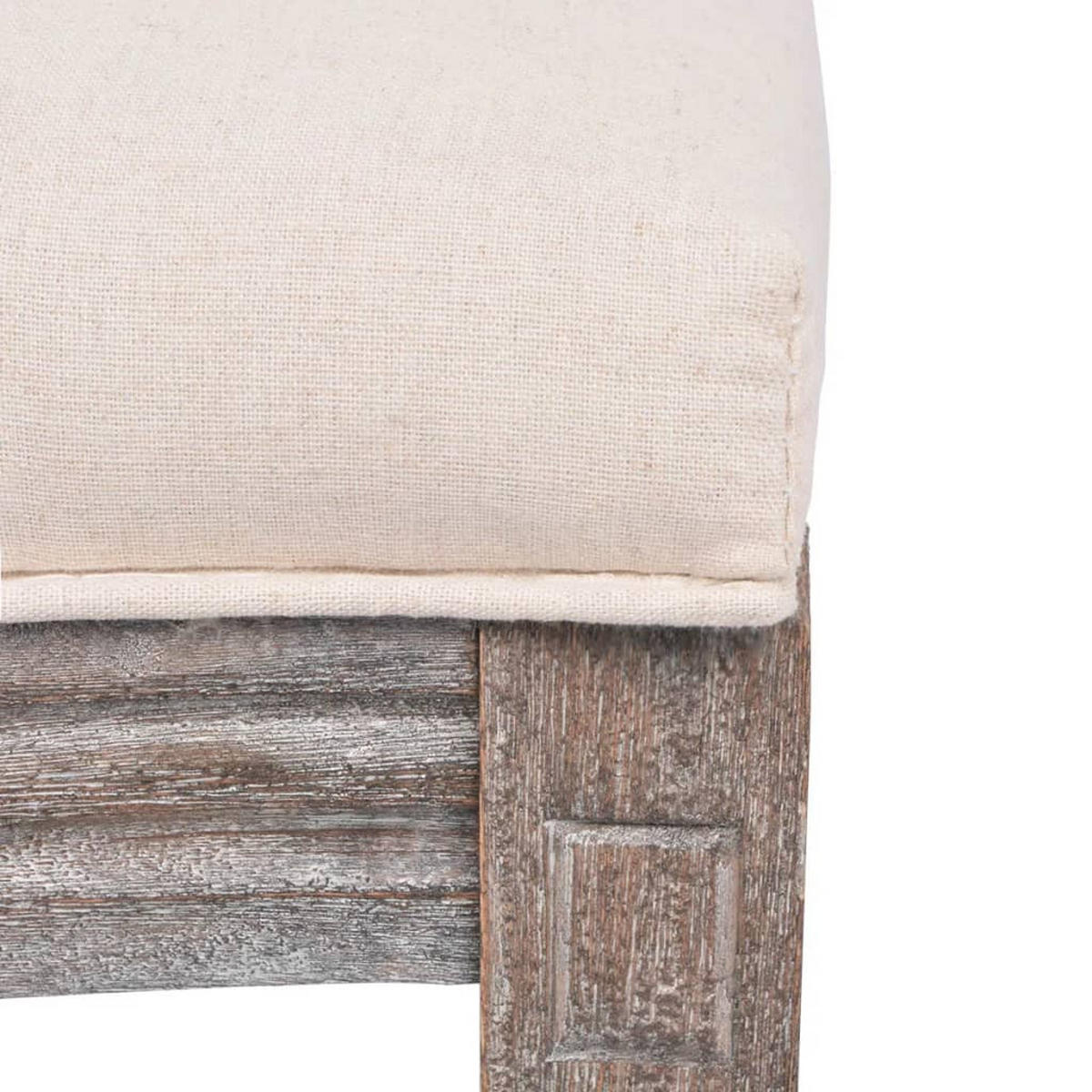 ESSZIMMERSTUHL 4er set, 50/56/95,5 cm, aus Holz und Stoff, in Crème - Creme, Textil (56/95.5/50cm) - vidaXL