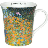 KAFFEEBECHER Les Fleurs Klimt Becher, Jardin de Ferme, Les Fleurs Klimt - Naturfarben, Keramik (0.41L) - Könitz