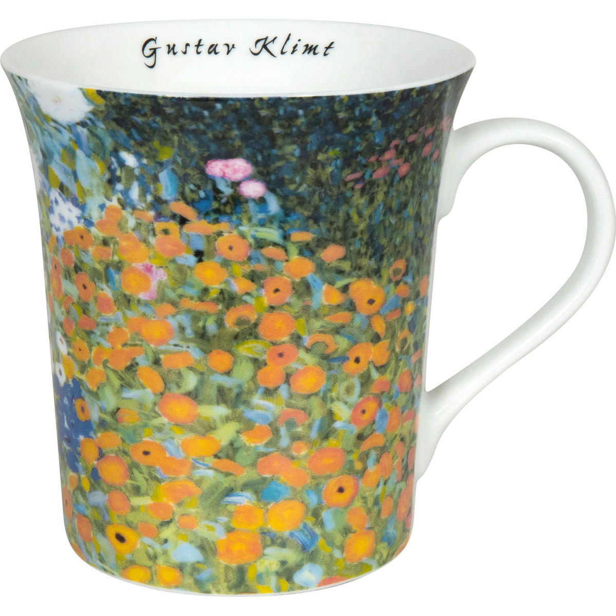 KAFFEEBECHER Les Fleurs Klimt Becher, Jardin de Ferme, Les Fleurs Klimt - Naturfarben, Keramik (0.41L) - Könitz