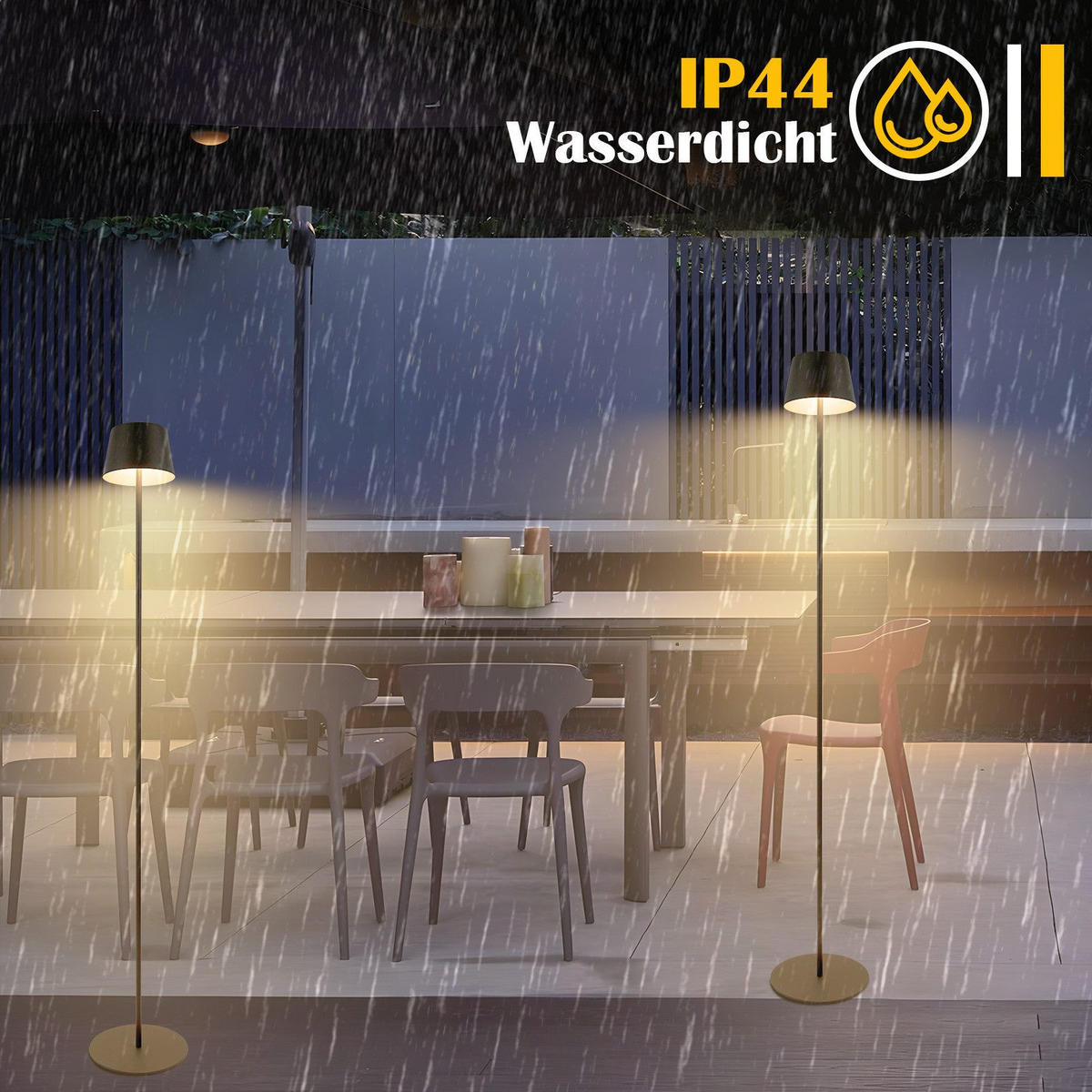 STEHLAMPE Kira 13/20/120 cm - Schwarz, Metall (13/20/120cm) - ZMH