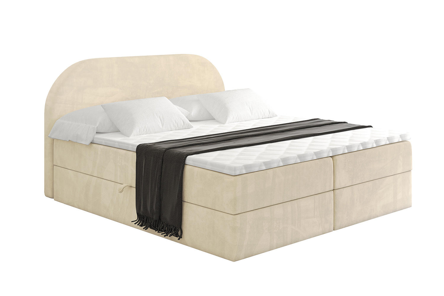 Altdecor Boxbett Beige 140x200 cm