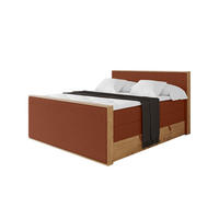 BOXSPRINGBETT LOLLI9 -Z-KING 140x200 - H3/H4 Rot - Rot, Holzwerkstoff (140/200cm) - ALTDECOR