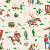 VLIESTAPETE Cowgirls Multi - Multicolor, Papier/Kunststoff (52/1000cm)