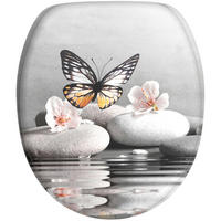 WC-SITZ Vanesa - Grau, Holzwerkstoff (38/6/47cm) - Sanilo